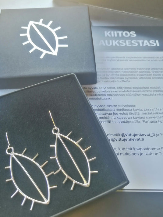 Vittujen kevät Korvakorut, koukku – asiakkaan kuva arvostelusta (Nina)