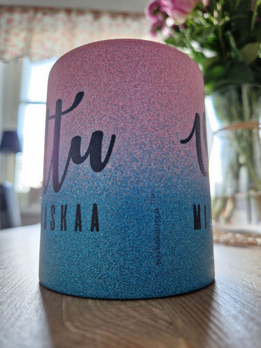 Kahvikuppi - Vittu mitä paskaa - Glitter liukuväri – asiakkaan kuva arvostelusta (Jonna)