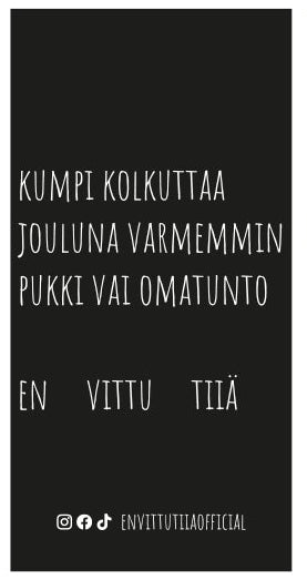 En vittu tiiä - Jouluiset Suklaalevyt 100g