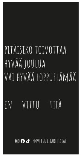 En vittu tiiä - Jouluiset Suklaalevyt 100g