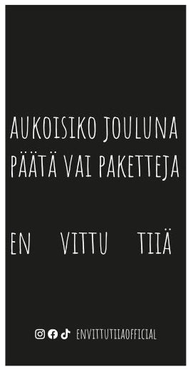 En vittu tiiä - Jouluiset Suklaalevyt 100g