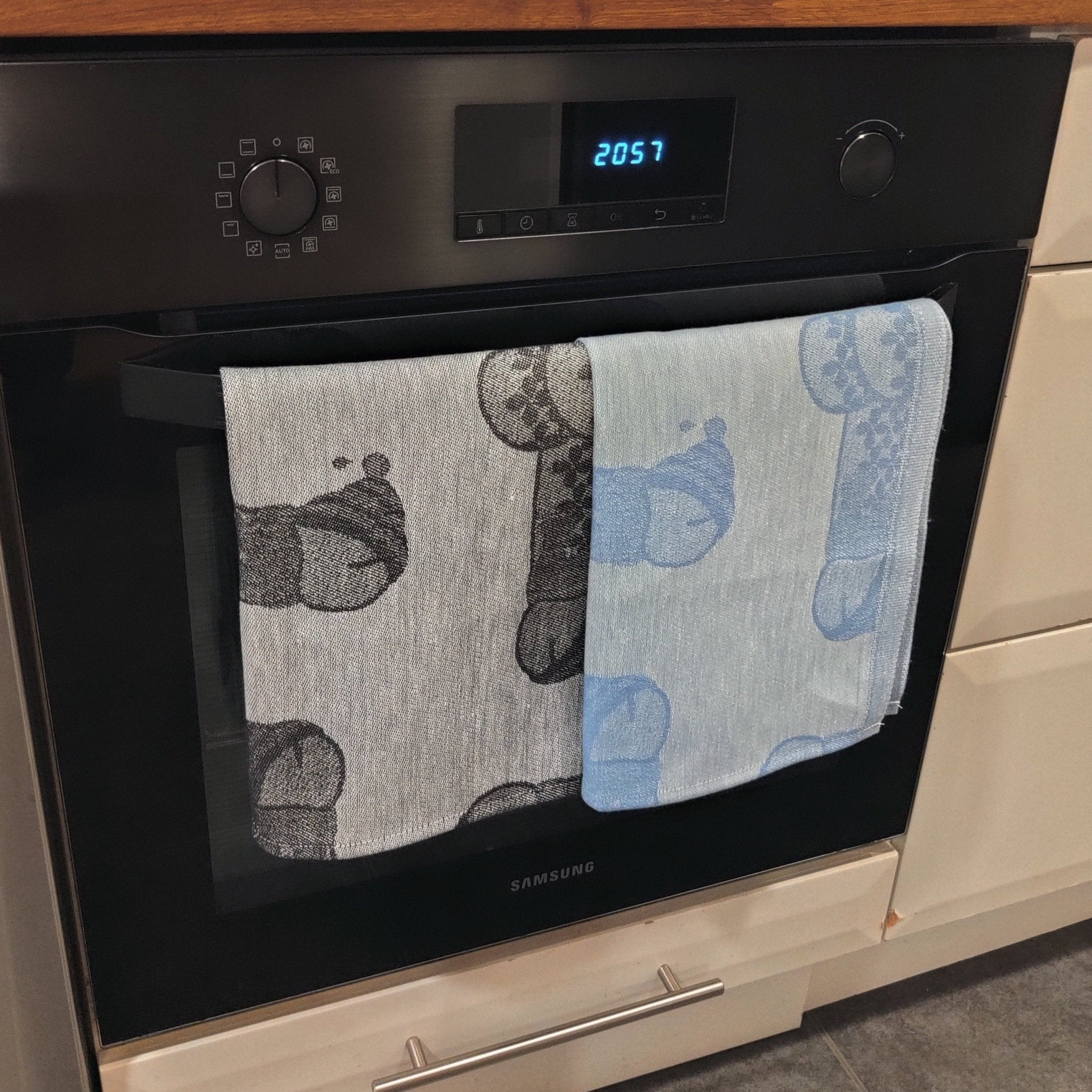 Image of Keittiöpyyhe - Onnenkalu / Timber! - Jokipiin Pellava - Vittujen Kevät