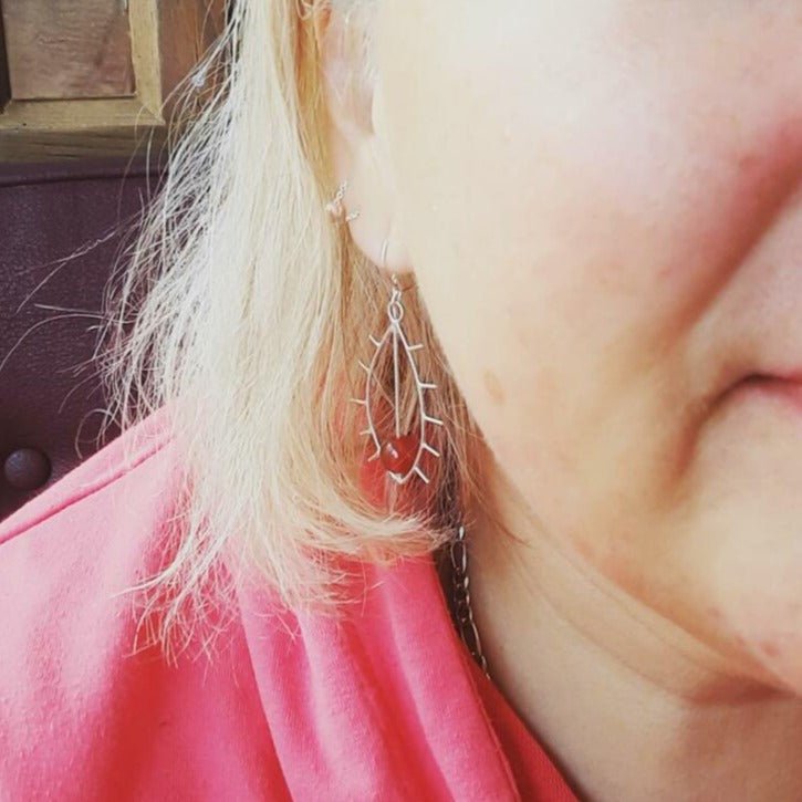 Image of Pyörii kuin puolukka pillussa -korvakorut, koukku - Vittujen Kevät