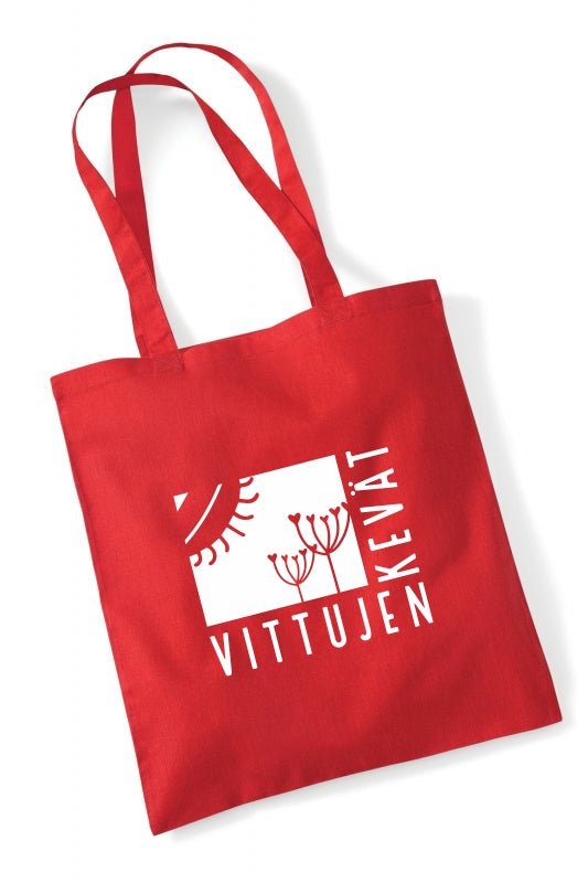Vittujen kevät logo - kangaskassi - Vittujen Kevät