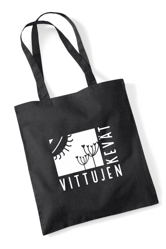 Vittujen kevät logo - kangaskassi - Vittujen Kevät