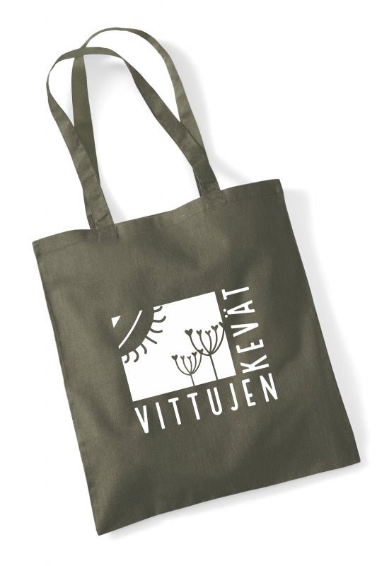 Image of Vittujen kevät logo - kangaskassi - Vittujen Kevät