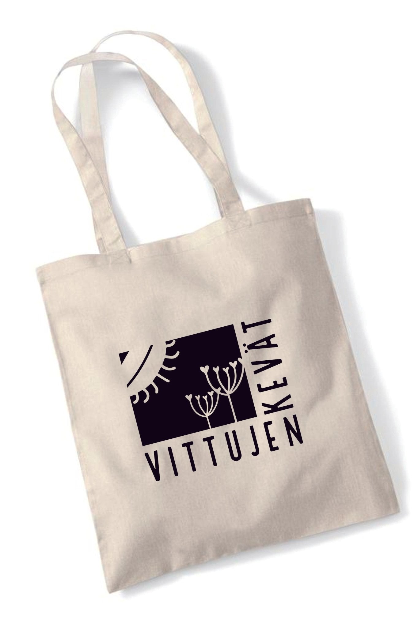 Image of Vittujen kevät logo - kangaskassi - Vittujen Kevät