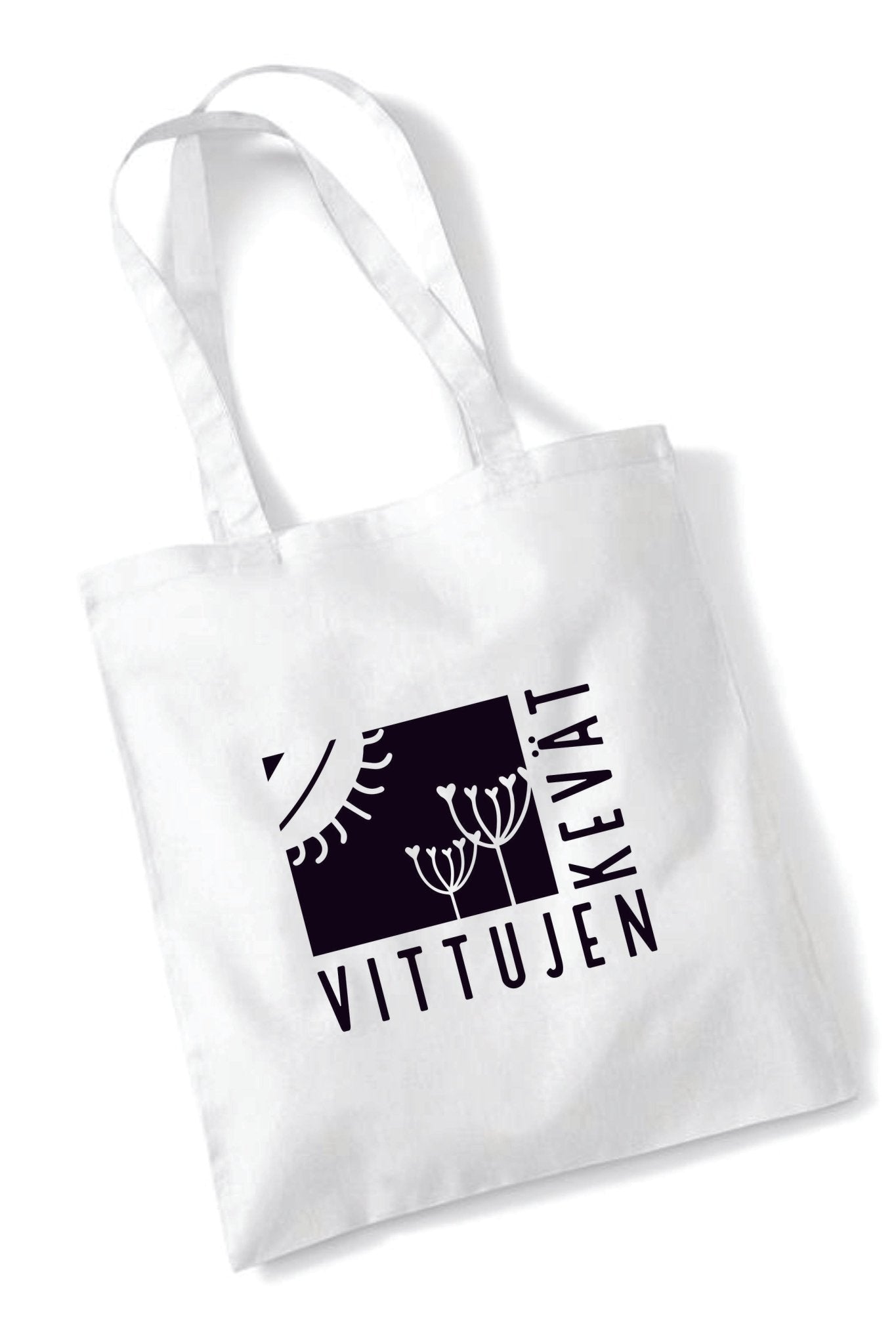 Image of Vittujen kevät logo - kangaskassi - Vittujen Kevät