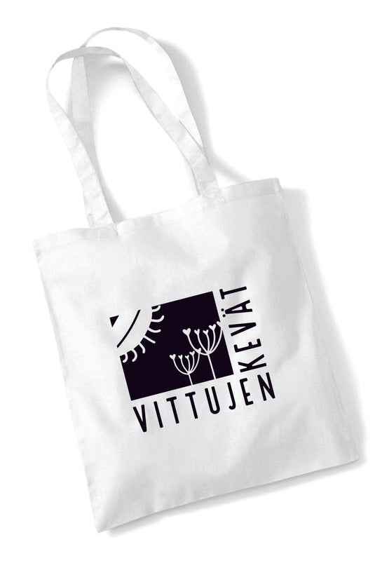 Vittujen kevät logo - kangaskassi - Vittujen Kevät
